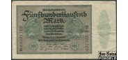 Германия/Reichsbank  500000 Mark Reichsbanknote. 1.5.23. #8. # на АВ и РВ. RD F Ro.87b  B.02001709