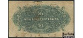 Мозамбик 1 либра 1919 Banco da Beira VG P:R20 1400 РУБ