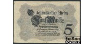 Германия / Reichsschuldenverwaltung 5 марок 1914 #7 F Ro:48b 150 РУБ
