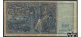 Германия / Reichsbank 100 марок 1910 Две зеленые печати. Бумага синеватая. VG Ro:44 150 РУБ