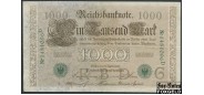 Германия / Reichsbank 1000 марок 1910 Две зеленые печати.   #7 Литера G VF Ro:46b 150 РУБ