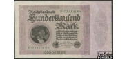 Германия / Reichsbank 100000 Mark 1923 1. Februar 1923. Reichscdrukerei ; # на АВ , дважды F Ro:82a 140 РУБ