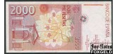 Испания Banco de Espana 2000  песет 1992  VF P:162 1800 РУБ