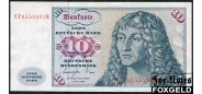 ФРГ / Deutsche Bundesbank 10 марок 1977  aVF Ro.275a 1500 РУБ