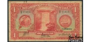 Британская Гайана 1 доллар 1942  VG P:12c 9000 РУБ