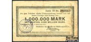 Hildburghausen / Thuringen 1 Mio. Mark 1923 Stadtische Sparkasse. 6. September 1923. VG-aF В7:2369.e 1300 РУБ