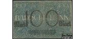 Badische Bank 100 Mark 1918 15. Dezember 1918. F BAD6 800 РУБ