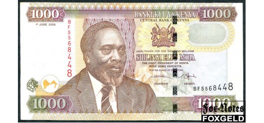 Кения / CENTRAL BANK OF KENYA 1000 шиллингов 2005  VF+ P:51a 1800 РУБ
