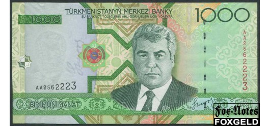 Туркменистан 1000 манат 2005 Загоренко ТМ19.1. UNC P:20 250 РУБ