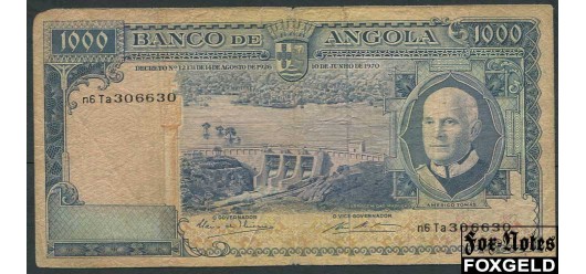 Ангола 1000 эскудо. 1970  VG P:98 600 РУБ