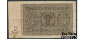 Германия / Deutschen Rentenbank 2 Rentenmark 1937 #8 F Ro:167b 150 РУБ