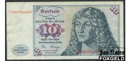 ФРГ / Deutsche Bundesbank 10 марок 1980 c Deutsche Bundesbank 1963 F Ro:286a 800 РУБ