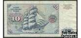 ФРГ / Deutsche Bundesbank 10 марок 1980 c Deutsche Bundesbank 1963 F Ro:286a 800 РУБ