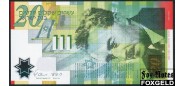 Израиль Bank of Israel 20 новых шекелей 2008 Памятный выпуск 2008. 60 лет государства Израиль. UNC P:63 1500 РУБ