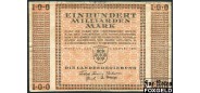 Freistaat Thuringen 100 Mrd. Mark 1923 Landesregierung, Weimar Serie A - P. (Дата выпуска 30.10.1923) № #5 VG WFA5 600 РУБ