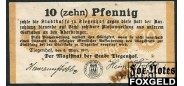 Tiegenhof / Provinz Pommern 10 Pfennig 1917 6. Marz 1917 F T10.1f B6 500 РУБ