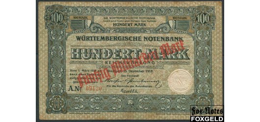 Wurttembergische Notenbank 50 Mrd. Mark ND(1923)  aVF WTB22a 3000 РУБ