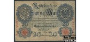 Германия / Reichsbank 20 марок 1907 Reichsbanknote. VG Ro.28 100 РУБ