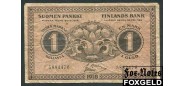 Финляндия 1 марка 1918 #7 Basilier  Muller F P:35 300 РУБ
