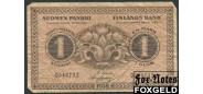 Финляндия 1 марка 1918 #7 Basilier  Hisinger-Jagerskiold. F P:35 300 РУБ
