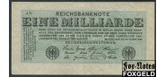 Германия / Reichsbank 1 Mrd. Mark 1923 20.10.23 В/з Kreuzbluten FZ VF+ Ro.119a / Р:122 400 РУБ