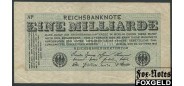 Германия / Reichsbank 1 Mrd. Mark 1923 20.10.23 В/з Kreuzbluten FZ VF+ Ro.119a / Р:122 400 РУБ