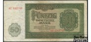 ГДР / Deutschen Noten Bank 50 Mark 1948 Banknote #7 XX aVF Ro.345b 300 РУБ