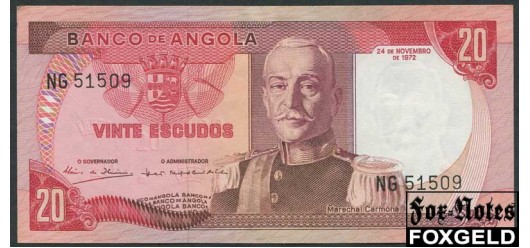 Ангола / BANCO DE ANGOLA 20 эскудо 1972  aUNC P:99 350 РУБ