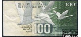Финляндия 100 марок 1986 Litt.A (1991) Kalevi Sorsa Reijo Mäkinen aF P:109a 1000 РУБ