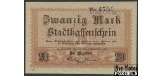 Fürstenwalde/Spree / Provinz Brandenburg 20 Mark 1918 3. Dezember 1918. aUNC 164.02 B3 450 РУБ