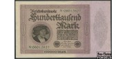 Германия / Reichsbank 100000 Mark 1923 01,02,1923 Reichsdrukerei н-р дважды XF+ Ro.82a 500 РУБ