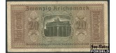 Германия 20 рейхсмарок ND(1939) Reichskreditkassen. Билеты имперских кредитных касс F Ro.554 300 РУБ