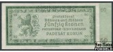 Протекторат Богемия и Моравия 50 крон 1940 SPECIMEN aUNC Ro:561b 4000 РУБ