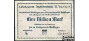 Waiblingen / Württemberg 1 Mio. Mark 1923 20. August 1923 VG+ 5379.a B7 350 РУБ