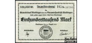 Waiblingen / Württemberg 100,000 Mark 1923 20. August 1923 VG+ 5379.a B7 350 РУБ