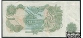 Великобритания  Bank of England 1 фунт ND(1971) Серия C, Sign.Page / X00X / p/h VF BE78 / P:374g 400 РУБ