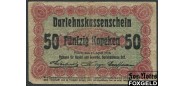 Ostbank fur Handel und Gewerbe (Познань) 50 копеек 1916 astoni gadeem  текст мелкий VG Ro.458d / P2d  / P:R121d 200 РУБ