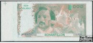 Франция - 1978 ECHANTILLON 1000 BALZAC aUNC  15000 РУБ