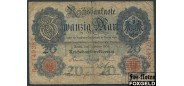 Германия / Reichsbank 20 марок 1908  VG Ro.31 50 РУБ