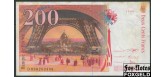 Франция 200 франков 1999 sign. D.Brunnel  J.Bonnardin Y.Barroux VF P:159c 1000 РУБ