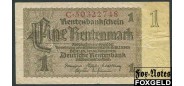 Германия / Deutschen Rentenbank 1 Rentenmark 1937 #8 F Ro.166b 130 РУБ