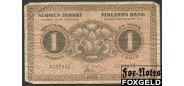 Финляндия 1 марка 1918 #7 Basilier   Muller F P:35 300 РУБ