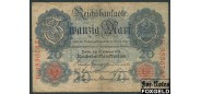 Германия / Reichsbank 20 марок 1914 #7 aF Ro.47b 60 РУБ