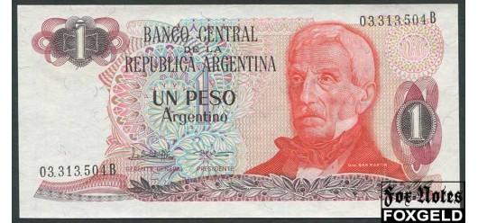 Аргентина 1 песо ND(1983) Peso Argentino аUNC P:311a 120 РУБ