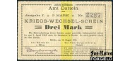 DATTELN / Westfalen 3 Mark 1914 С указанием типографии. Без штампа XF 74.4.c B11 1800 РУБ