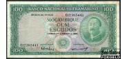 Мозамбик 100 эскудо 1961 В/з герб. F P:109a 1700 РУБ
