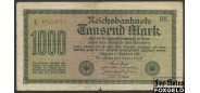 Германия / Reichsbank 1000 Mark 1922 15. September 1922. в/з Maander oder C-Muster #6 красный F Ro:75g 100 РУБ