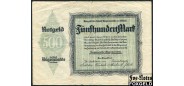 Rugenwalde / Pommern 500 Mark 1922 1. Dezember 1922. F 1825.6a B4 500 РУБ