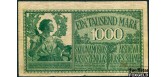 Darlehnskasse OST (Ковно) 1000 марок 1918 #6. Серия A VG FN:E10.15.1a 4000 РУБ