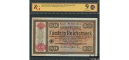 Германия / Konversionskasse für deutsche Auslandsschulden 50 Reichsmark 1934 Слаб ZG 53 AUNC Ro.712a / P:211 20000 РУБ